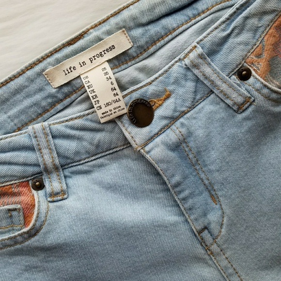 NWOT - Forever 21 Aztec Print Pocket Jeans - Picture 3 of 8